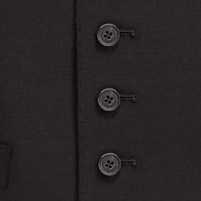 Ben Sherman Black High Button Waistcoat