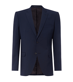 blue slim fit suit