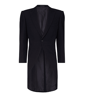 Navy Herringbone Tailcoat